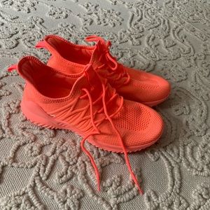 Neon Pink Athletic Shoes 9